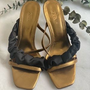 Gold Zara Sandals